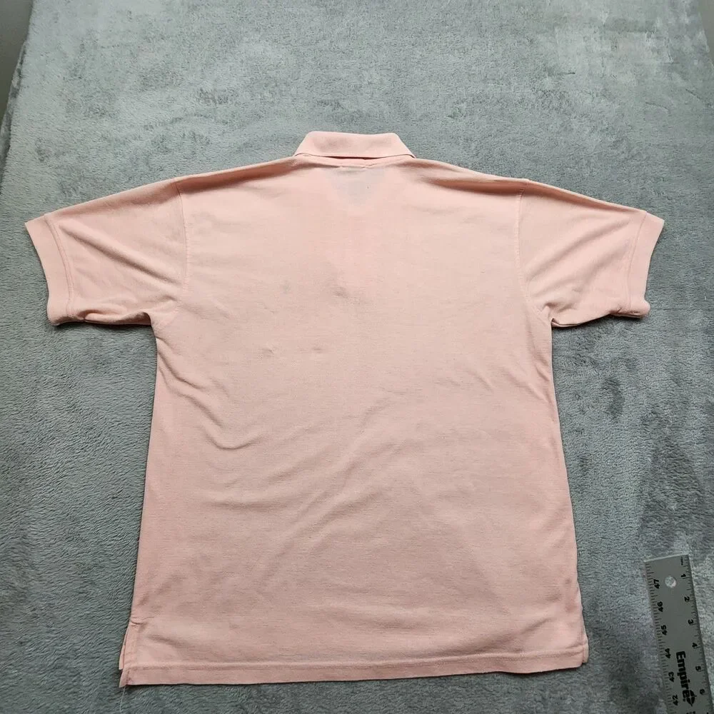 Polo Ralph Lauren Mens XXL Pink Polo VTG USA Made 100% Cotton Pony Logo Flaw
